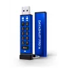 iStorage datAshur PRO+A 64GB USB-C zibatmiņa, AES 256-bit XTS aparatūras šifrēšana, PIN autentifikācija, FIPS 140-2 Level 3, IP68 ūdens un putekļu izturīga, izturīgs alumīnijs, Zero-Footprint