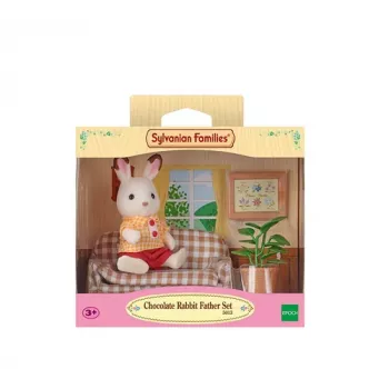 Sylvanian Families Chocolate Rabbit Father Living Room komplekts