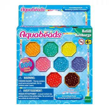 EPOCH Aquabeads Glitter Beads Papildinājuma komplekts - 800 krelles 8 krāsās