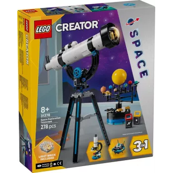 LEGO Creator 3-in-1 Space Rover Explorer 31107 Būvkomplekts, 510 gab., vecumam no 8 gadiem