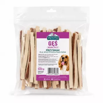 PETITTO mīkstās zoss sviestmaizes suņiem - 100g