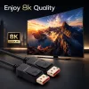 QOLTEC DisplayPort v2.1 kabelis M/M 54G 0.5m
