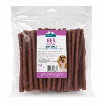 PETITTO Soft Goose Strips suņu kārumi 500 g