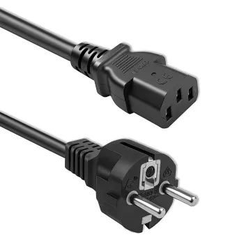 QOLTEC 54627 3m strāvas vads Schuko–IEC C13, 3x1mm², melns