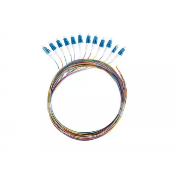 LANBERG Pigtail SM LC/UPC Semi-Tight 9/125 G657A1 12x2m Daudzkrāsains