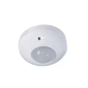 MACLEAN MCE19 Griestu PIR kustības sensors – 360° noteikšana, 1200W kvēlspuldžu / 300W LED slodze, regulējams laiks un lukss, balts