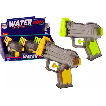 LEAN TOYS Small Water Gun Transparent Yellow Orange