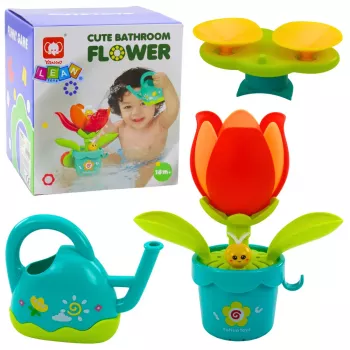 LEAN TOYS Interaktīvā vannas rotaļlieta Laistīšanas puķe Laistīšanas kanna, 1,5 L, dažādās krāsās