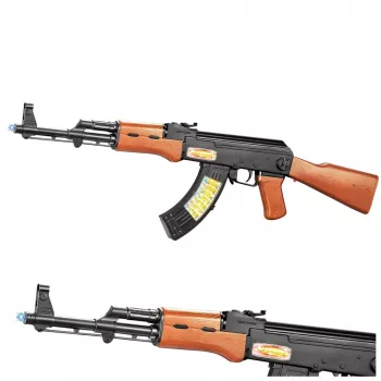 LEAN TOYS AK-47 rotaļu šautene bērniem ar gaismām un skaņām 68,5 cm