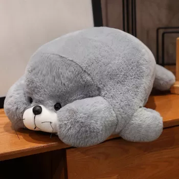 LEAN TOYS Plush Mascot Cuddly Toy Large Grey Seal 29cm