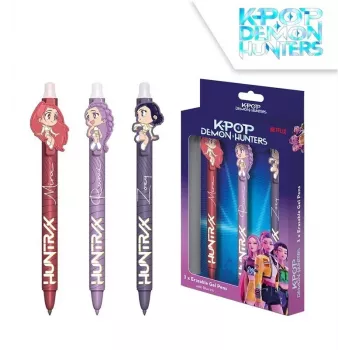 KIDS K-Pop Demon Hunters želejputnu pildspalvu komplekts 3 gab. | 0,7 mm dažādās krāsās