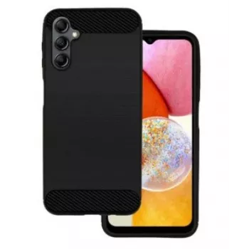 iLike Samsung Galaxy A14 5G vāciņš Carbon Black - TPU aizmugures vāciņš ar oglekļa šķiedras tekstūru