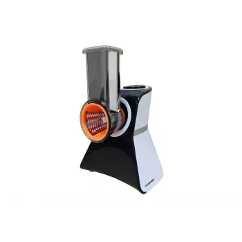 Blaupunkt Slicer FPS502 elektriskais produktu griezējs 150 W, nerūsējošā tērauda zobains nazis 190 mm, regulējams biezums 0-15 mm, melns/sudrabs