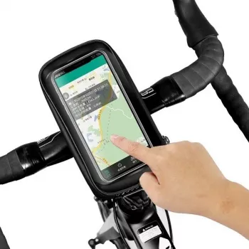 WILDMAN Bike Holder Case S E1 1L Black – Kompakts velosipēda rāmja soma ar Velcro siksnām