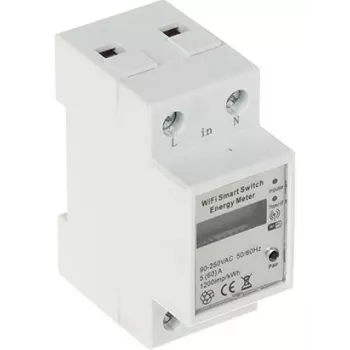 Viedais elektroenerģijas skaitītājs Wi-Fi Tuya vienfāzes 80A DIN sliedes enerģijas monitors