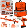 LEAN TOYS DIY Instrumentu Mugursoma ar Bezvadu Skrūvgriezi un Jostu