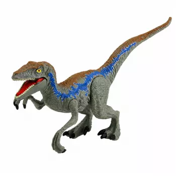 LEAN TOYS Dinozauru Mednieka Komplekts ar Kustīgām Ekstremitātēm un Tīkla Ieročiem