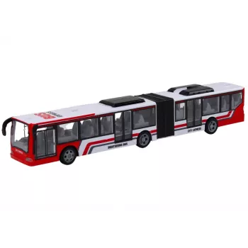 LEAN TOYS RC City Bus Red and White 1:20 mērogs