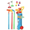 LEAN TOYS Golfa komplekts ar ratiņiem un nūjām 20 daļas