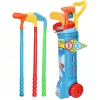 LEAN TOYS Golfa komplekts ar ratiņiem un nūjām 20 daļas