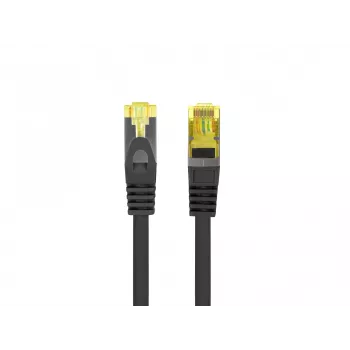 LANBERG Cat.6A S/FTP LSZH Patch Kabelis 20m Melns – 10GbE, Fluke Passed, 26AWG Tīrs Varš
