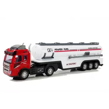 LEAN TOYS R/C Auto cisterna ar gaismām un skaņu 1:32 mēroga 2.4GHz tālvadības kravas auto