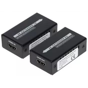 HDMI Extender Over Ethernet 4K 60m Mini uztvērēja un raidītāja komplekts