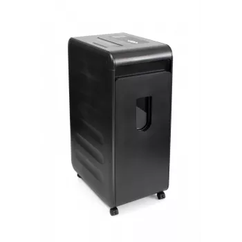 WALLNER MR 4020 C2 šķērsgriezuma papīra smalcinātājs - P-4, 10 lapas, 20 L, melns