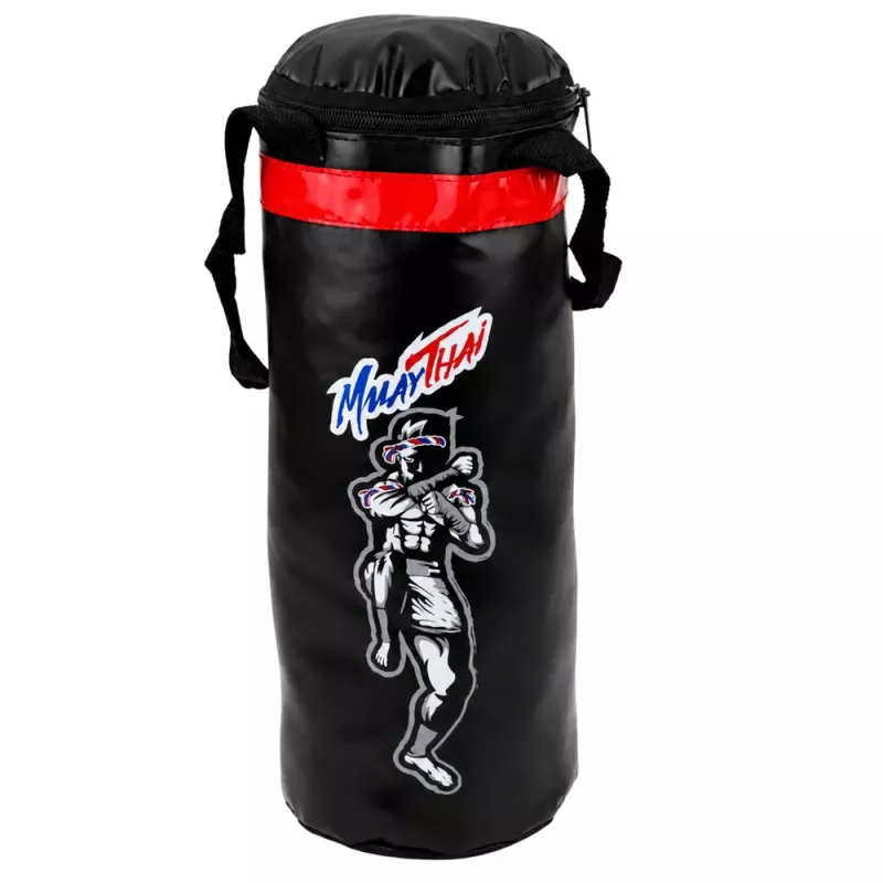LEAN TOYS Bērnu Muay Thai boksa maisa komplekts ar cimdiem 40x14cm S