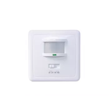 MACLEAN MCE18 PIR kustības sensors ar skaņas noteikšanu sienas montāžai, 160°, 1200W, balts