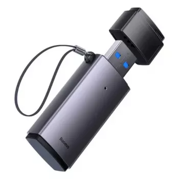 Baseus USB 3.0 2-in-1 SD & microSD karšu lasītājs – pelēks