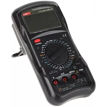 UNI-T UT-52 digitālais zemējuma pretestības testeris, 2000Ω, 200V AC, 3½ ciparu LCD, 2/3-vadu, ar fona apgaismojumu, datu noturēšanu un automātisku izslēgšanos