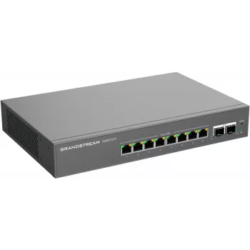 Grandstream GWN7721P Layer 2 Lite pārvaldīts 2.5 Gigabit PoE+ slēdzis, 5 porti (4x 2.5G PoE+, 1x 2.5G), 60W budžets, bez ventilatora, Cloud/Web pārvaldība