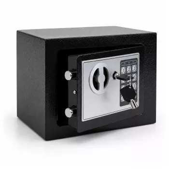 LEAN 31040 elektroniskā mājas seifs dokumentiem, naudai, koda un avārijas atslēgām 6L