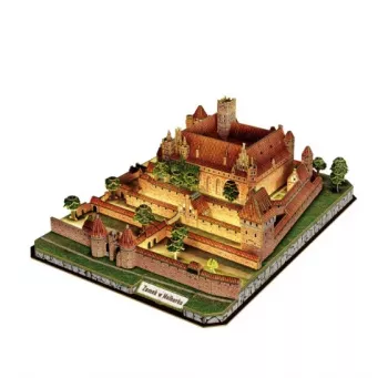 CubicFun 3D Puzle Malborkas pils ar LED apgaismojumu - 200 gabali