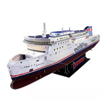 CubicFun 3D Puzle - MS Prom Varsovia kuģa modelis, 150 gab., 44 cm garš, vidēja grūtība, 8+ gadiem