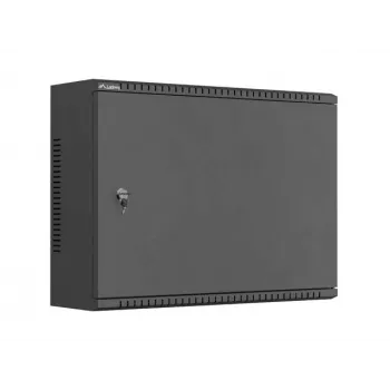 LANBERG TPR 19 4U sienas tīkla skapis ar sieta durvīm 560x420x180 mm melns (samontēts)
