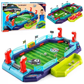 LEAN TOYS 2-in-1 galda futbols un gaisa hokejs 2 spēlētājiem