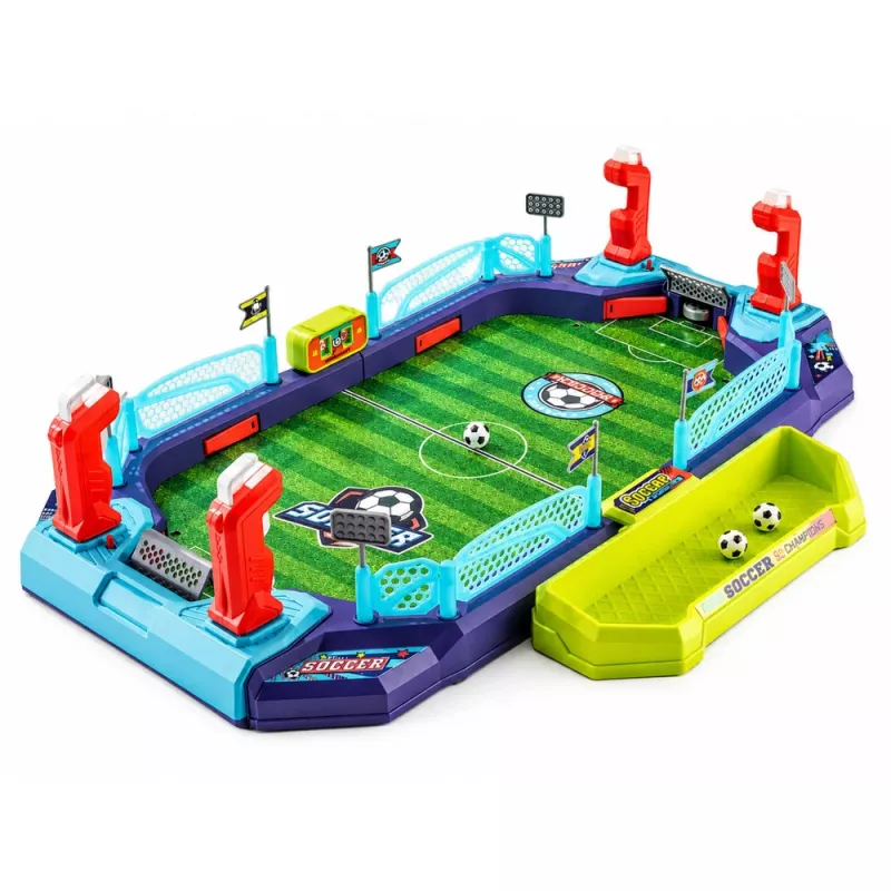LEAN TOYS 2-in-1 galda futbols un gaisa hokejs 2 spēlētājiem
