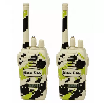LEAN TOYS Militārās rācijas USB 200M Khaki 2 gab.