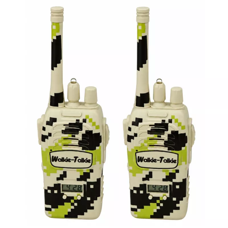 LEAN TOYS Militārās rācijas USB 200M Khaki 2 gab.