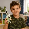 LEAN TOYS Militārās rācijas USB 200M Khaki 2 gab.