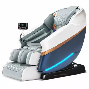 EXTRALINK 3D Zero Gravity masāžas krēsls balts-zils