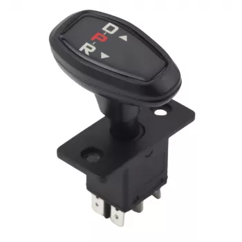 LEAN TOYS pārnesumu slēdzis bērnu elektromobiļiem - uz priekšu/stop/atpakaļ, 3 pozīciju, 6V-12V, 15A, paneļa montāža
