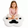 LEAN Plush Paw Rug mīkstais kažokādas paklājs melnbalts 60 x 60 cm