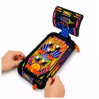 LEAN TOYS Arcade Game Pinball galds ar punktu skaitītāju, gaismām un skaņu