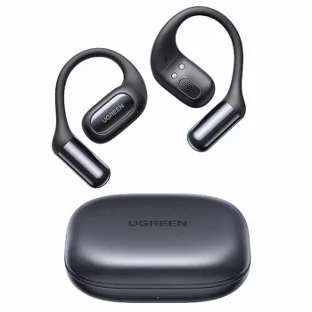 UGREEN HiTune FitBuds WS213 True Wireless austiņas, Bluetooth 5.2, IPX4, skārienvadība, ENC mikrofons, 24h akumulators, Melnas