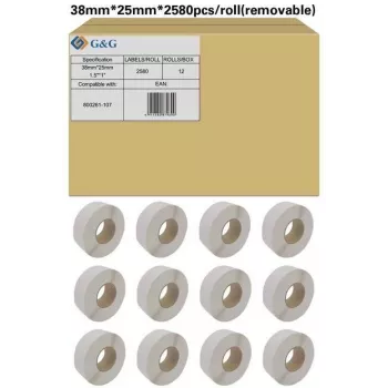 G&G 19803 Baltas pašlīmējošās A4 etiķetes 105x148mm 4/lapā 100 lapas (400 etiķetes)