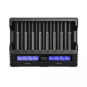 XTAR VC8S USB-C SET akumulatoru lādētājs, 3.7V/1.2V