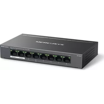 Mercusys MS108GP 8 portu Gigabit PoE+ slēdzis, 123W budžets, Plug & Play